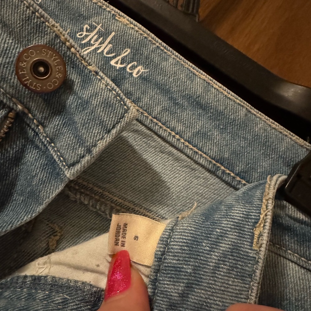 Style & Co. Light Blue Ripped Skinny Jeans - Picture 3 of 6